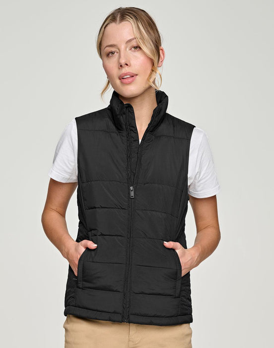 JK62 Ladies' Sustainable Insulated Puffer Vest (3D Cut)