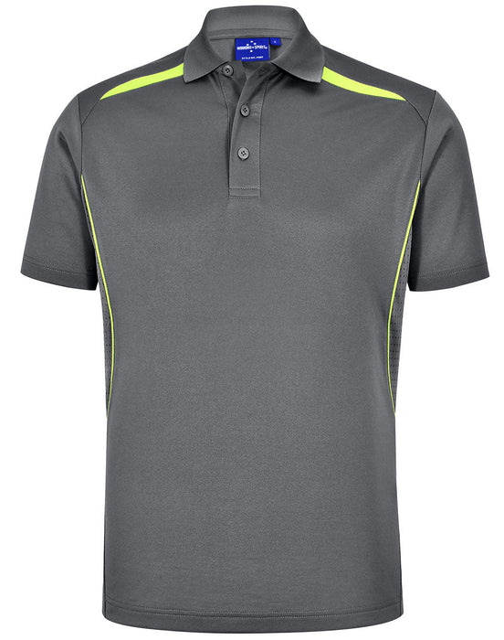 PS93 MENS SUSTAINABLE POLY/COTTON CONTRAST SS POLO