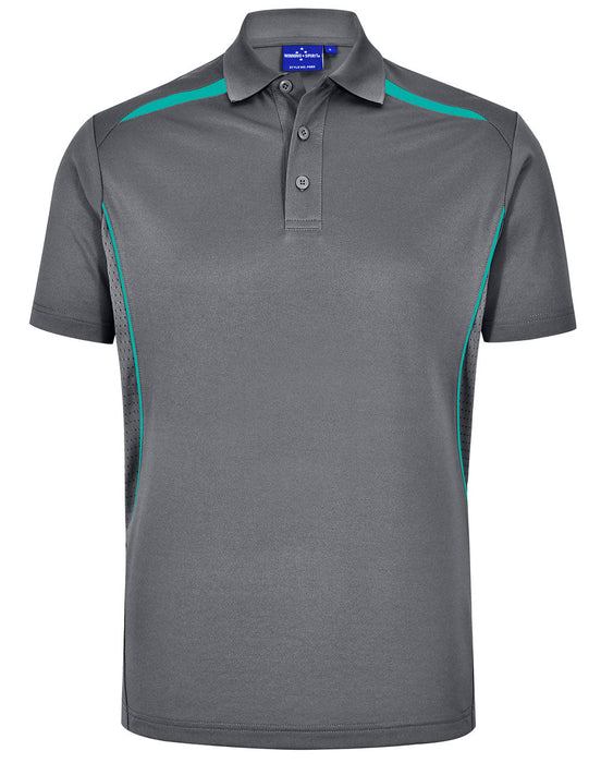 PS93 MENS SUSTAINABLE POLY/COTTON CONTRAST SS POLO