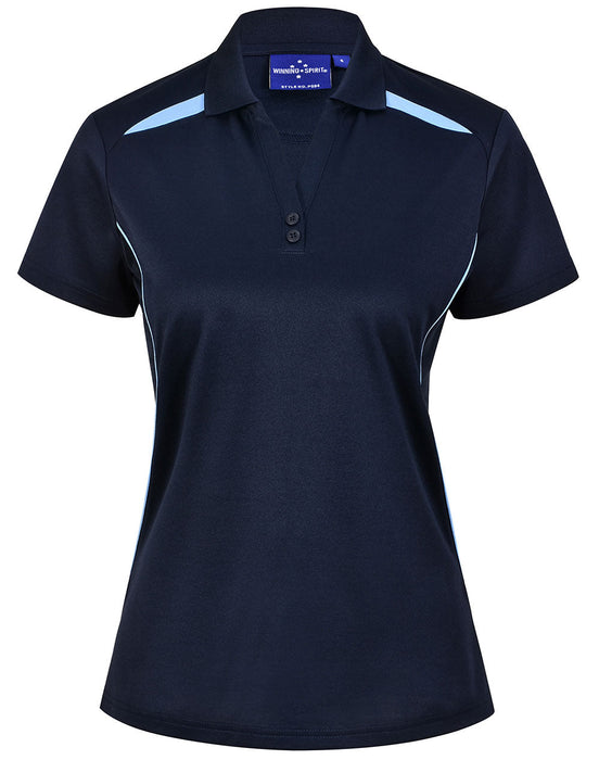 PS94 LADIES SUSTAINABLE POLY/COTTON CONTRAST SS POLO