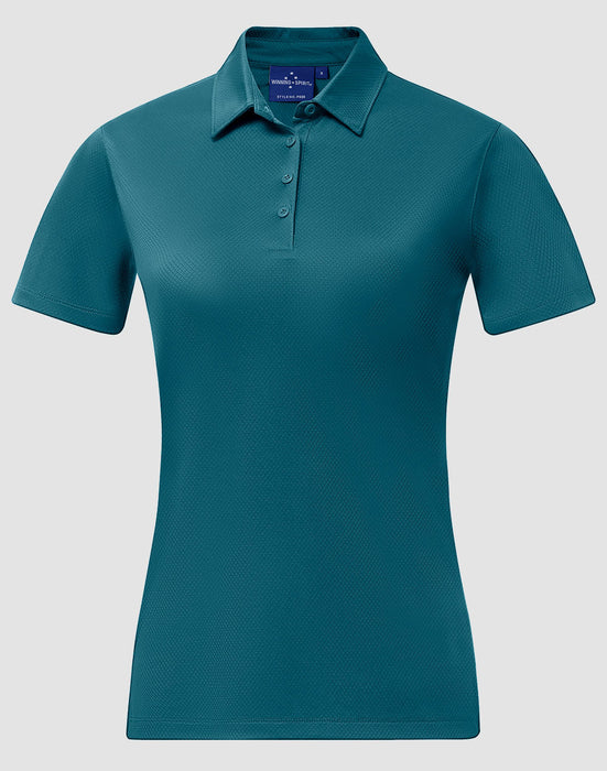 PS96 Ladies' Sustainable Jacquard Knit S/S Polo