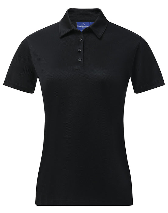 PS96 Ladies' Sustainable Jacquard Knit S/S Polo