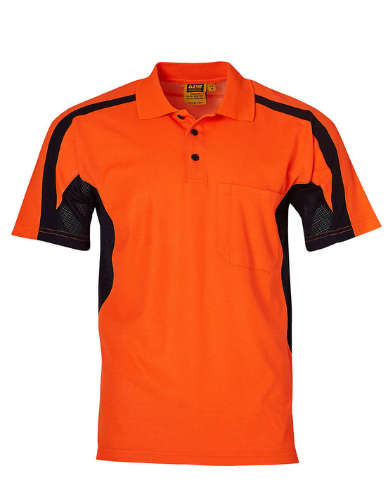 SW25 TRUEDRY® FASHION HIGH VISIBILITY UNISEX POLO WITH UNDERARMS MESH