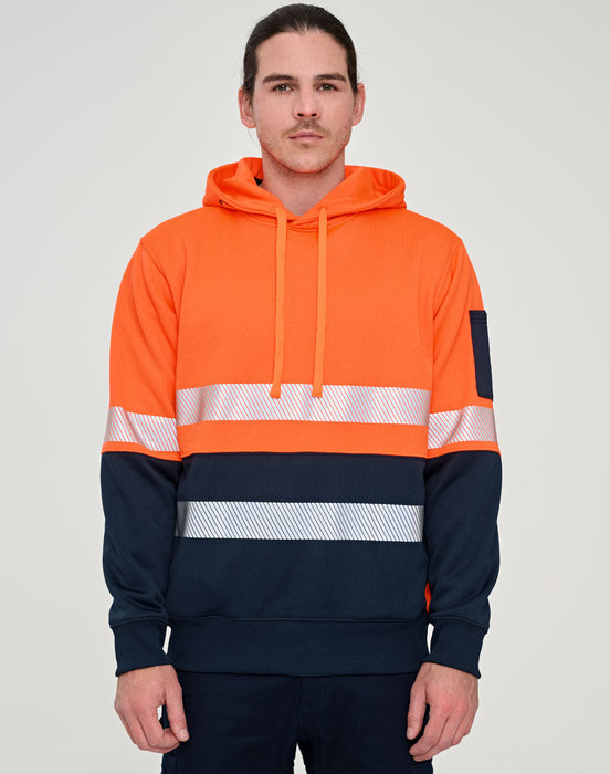 SW88 Hi-Vis Two Tone Safety Hoodie With Segmented Tapes