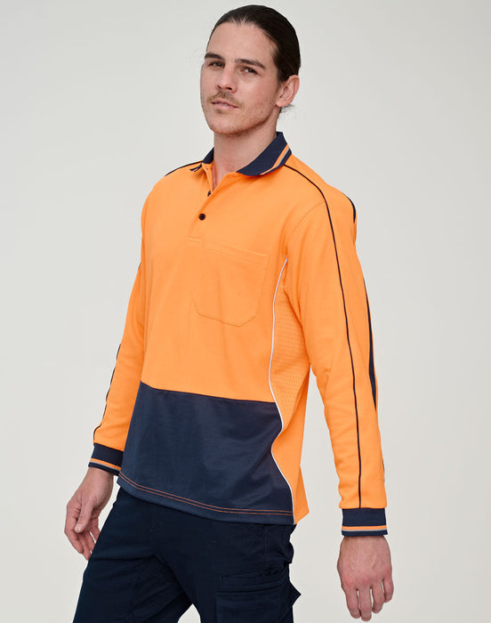 SW90 Hi-Vis Sustainable Cool-Breeze Truedry Safety L/S Polo