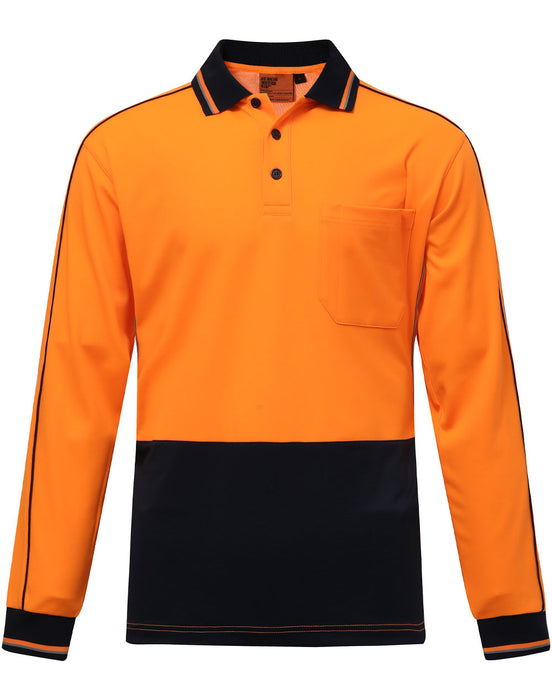 SW90 Hi-Vis Sustainable Cool-Breeze Truedry Safety L/S Polo