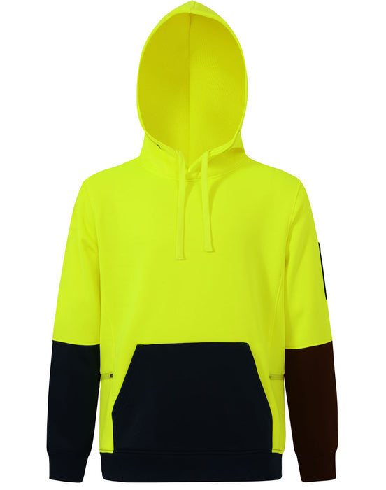 [SW91] Hi-Vis Two Tone Water Resistant Fleece Hoodie