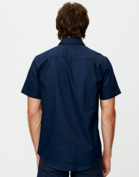 WT03 Cotton Drill Short Sleeve Work Shirt