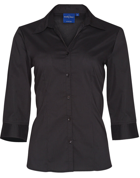 BS07Q WOMEN'S TEFLON EXECUTIVE 3/4 SLEEVE SHIRT