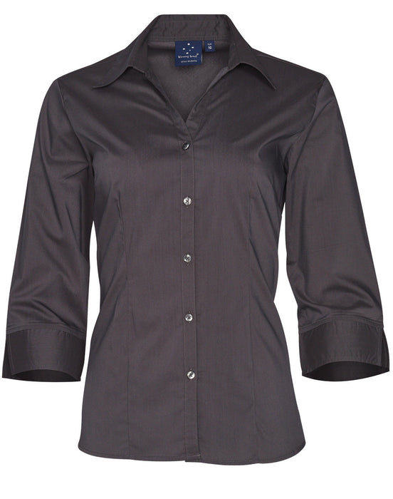 BS07Q WOMEN'S TEFLON EXECUTIVE 3/4 SLEEVE SHIRT