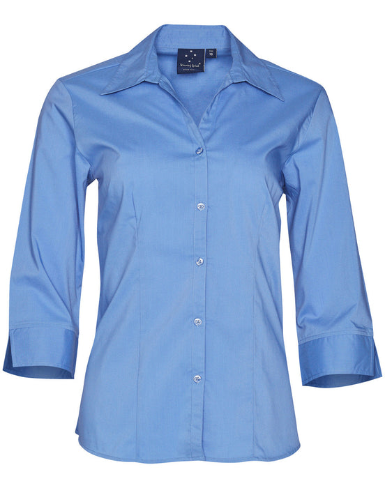 BS07Q WOMEN'S TEFLON EXECUTIVE 3/4 SLEEVE SHIRT