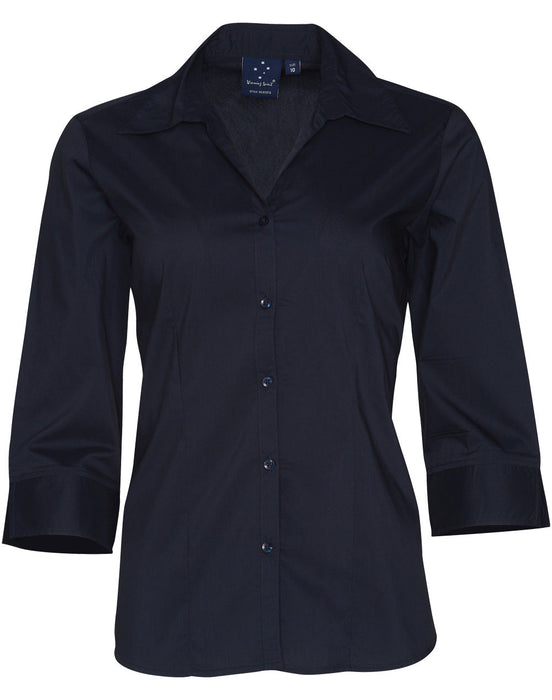 BS07Q WOMEN'S TEFLON EXECUTIVE 3/4 SLEEVE SHIRT