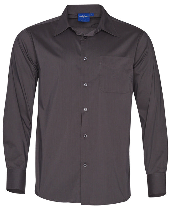 BS08L Men's Teflon Executive Long Sleeve Shirt