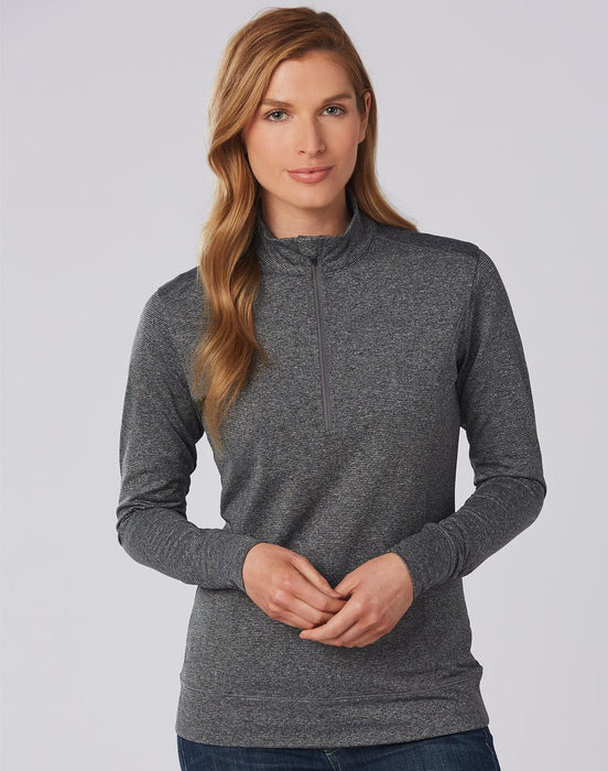 FL26 Ultimate Half Zip Long Sleeve Sweat Top- Ladies