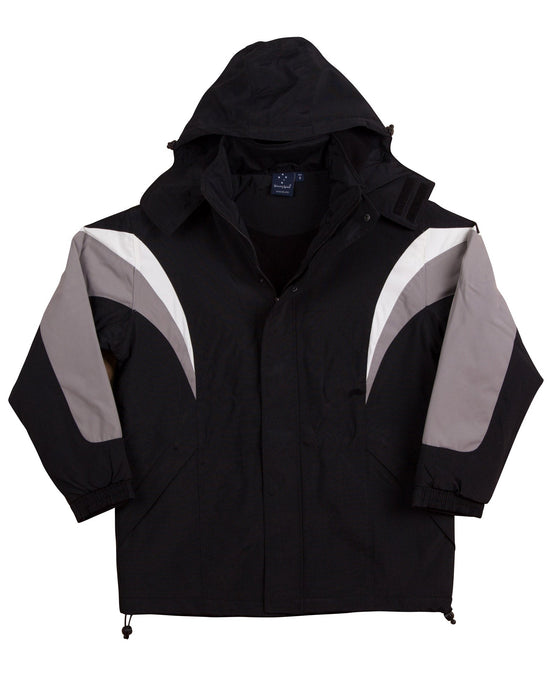 JK28 BATHURST Tri-colour Jacket With Hood Unisex