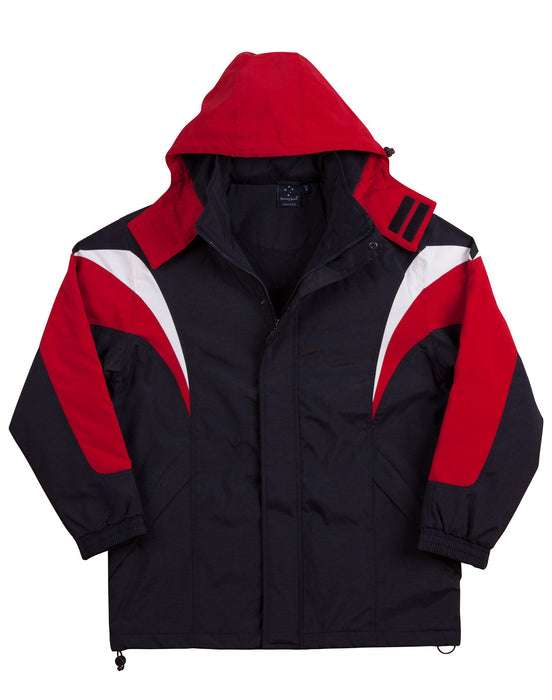 JK28 BATHURST Tri-colour Jacket With Hood Unisex