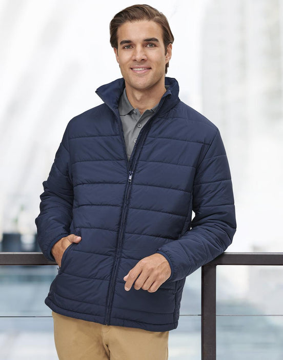 JK59 MENS SUSTAINABLE INSULATED PUFFER JACKET  (3D CUT)