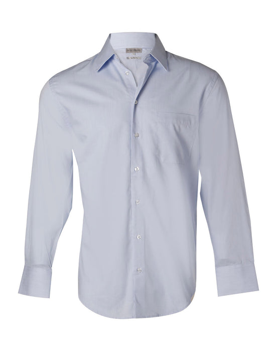 M7030L Men's Fine Twill Long Sleeve Shirt