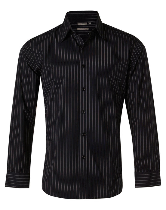 M7222 Men's Pin Stripe Long Sleeve Shirt