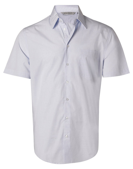 M7360S Men's Mini Check Short Sleeve Shirt