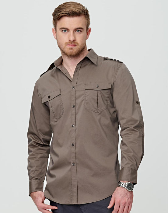 M7912 Men's Long Sleeve Military Shirt