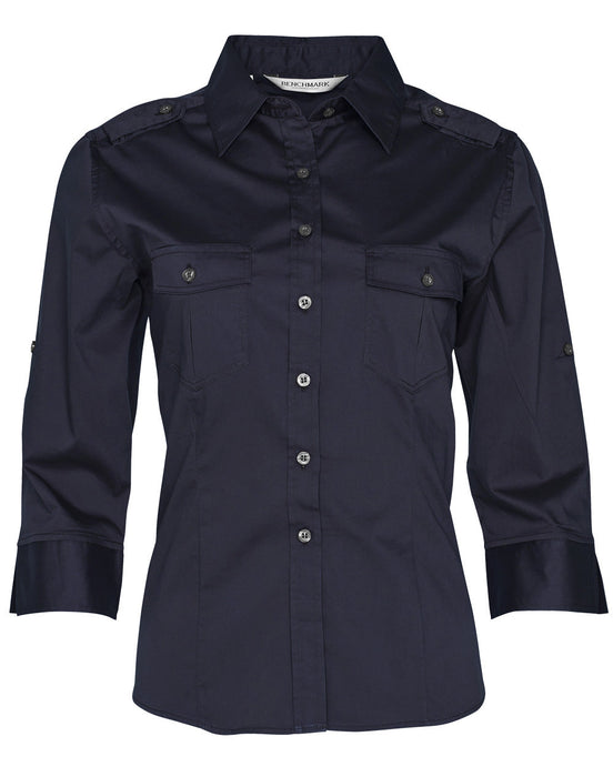 M8913 Women's 3/4 Sleeve Military Shirt