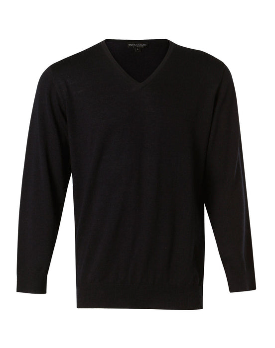 M9502 Men's V-Neck Long Sleeves Jumper