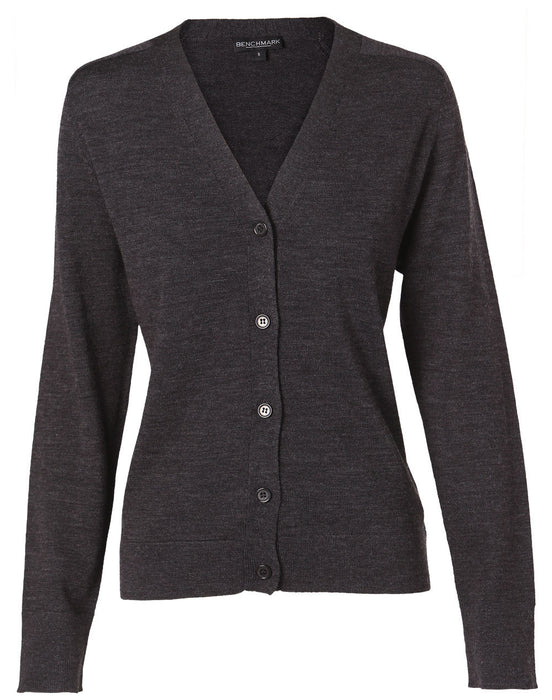 M9602 Women's V-Neck Long Sleeve Cardigan