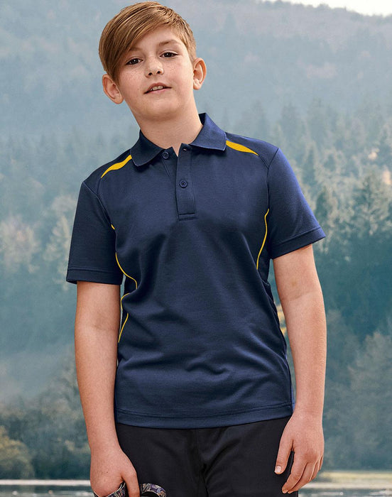 PS93K KIDS SUSTAINABLE POLY/COTTON CONTRAST SS POLO