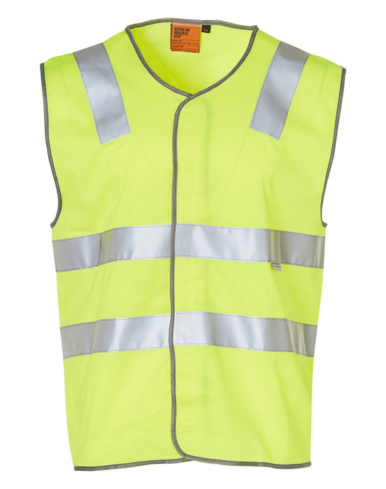 SW03 HI-VIS SAFETY VEST WITH REFLECTIVE TAPES