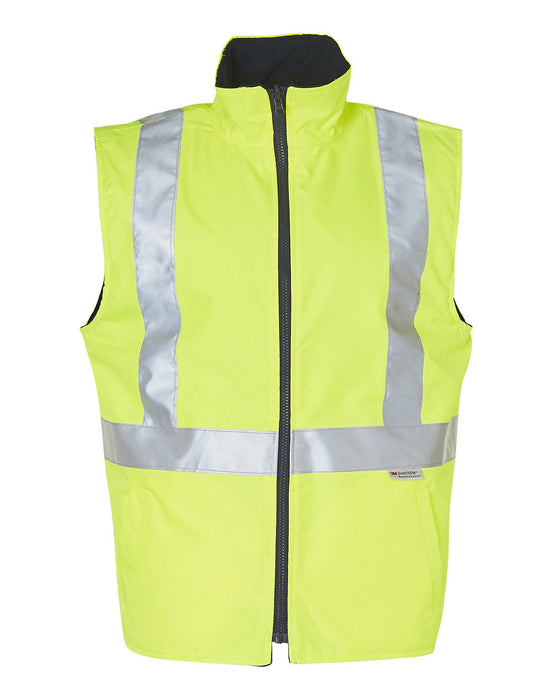 SW19A HI-VIS REVERSIBLE SAFETY VEST WITH 3M TAPES