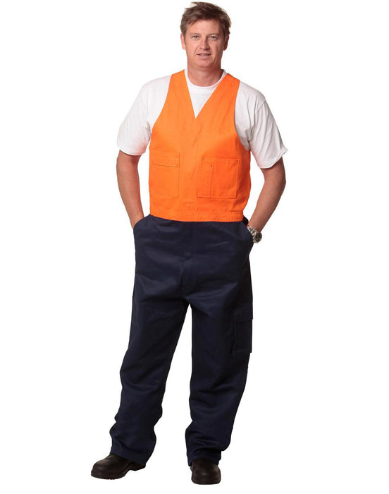 SW201 HI-VIS ACTION BACK MEN'S OVERALL REGULAR SIZE