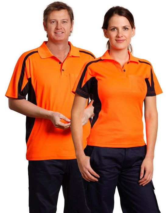 SW25 TRUEDRY® FASHION HIGH VISIBILITY UNISEX POLO WITH UNDERARMS MESH