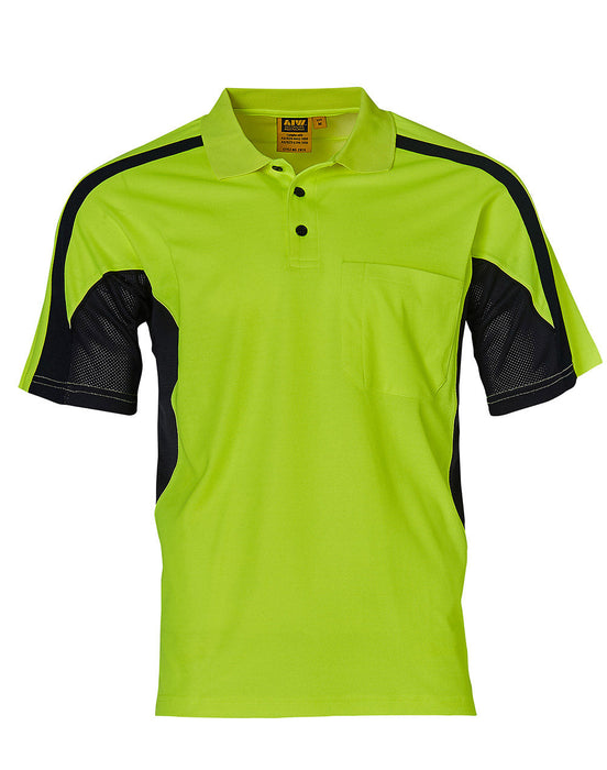 SW25 TRUEDRY® FASHION HIGH VISIBILITY UNISEX POLO WITH UNDERARMS MESH