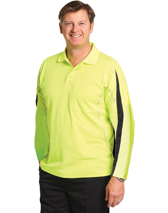 SW33A HI-VIS LEGEND LONG SLEEVE POLO Men's