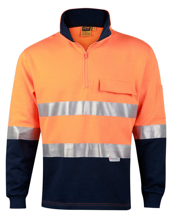 SW48 HI-VIS TWO TONE COTTON FLEECE SWEAT