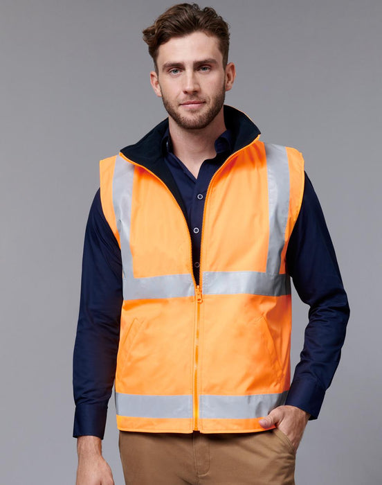 SW76 VIC Rail Hi Vis Reversible Safety Vest - Unisex