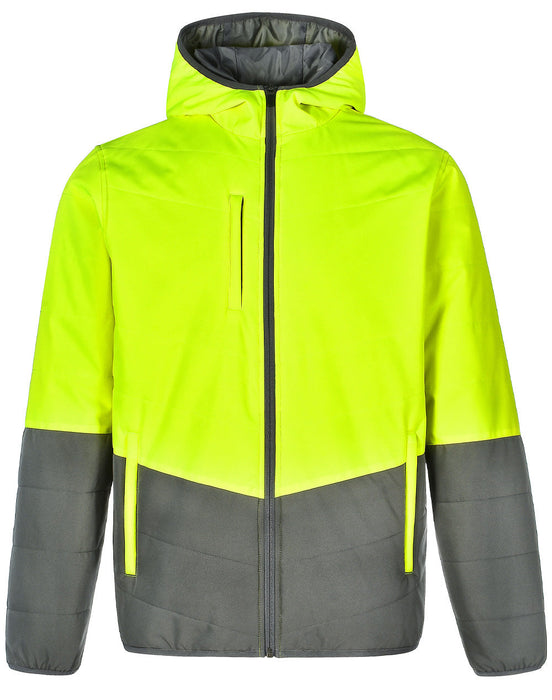 SW80 UNISEX HI VIS MODERN STYLING HOODED PUFFER JACKET