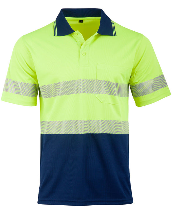 SW85 UNISEX COOLDRY SEGMENTED SS POLO