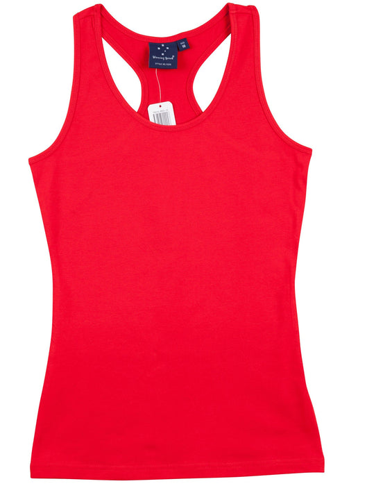 TS21A STRETCH RACEBACK SINGLET Ladies'