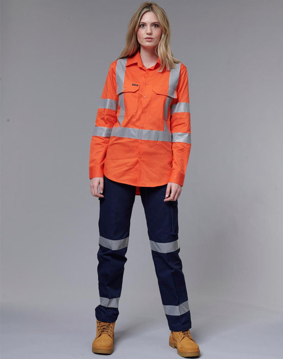 WP15HV LADIES' HEAVY COTTON DRILL CARGO PANTS WITH BIOMOTION 3M TAPES