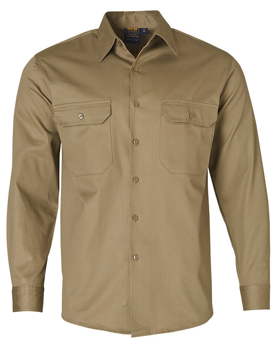 WT04 COTTON DRILL WORK SHIRT